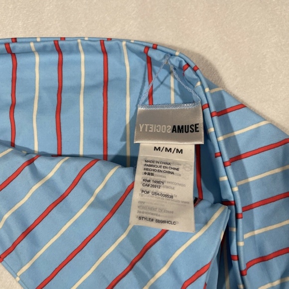 NEW $148 Amuse Society [ Medium ] Lia Bikini Top + Clio Cheeky‎ Bottom Blue - Picture 8 of 12